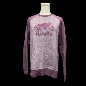 Purple Raglan Sweatshirt w/ Brand Logo